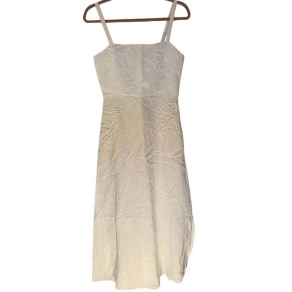 Zara ZW collection, NWT women’s embroidered white midi dress size medium - Picture 3 of 6